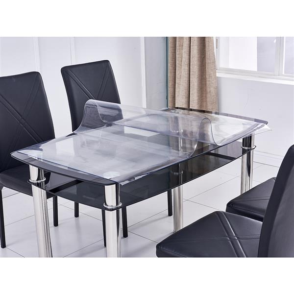 PVC透明餐桌垫 【120x70x0.15CM】-11