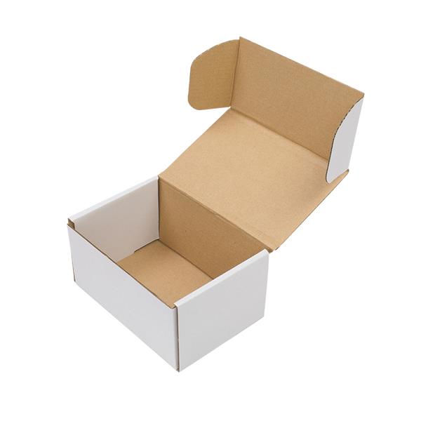 【物料】50个瓦楞纸包装盒6x4x3"（15.2*10*7.6cm）外白内黄-4