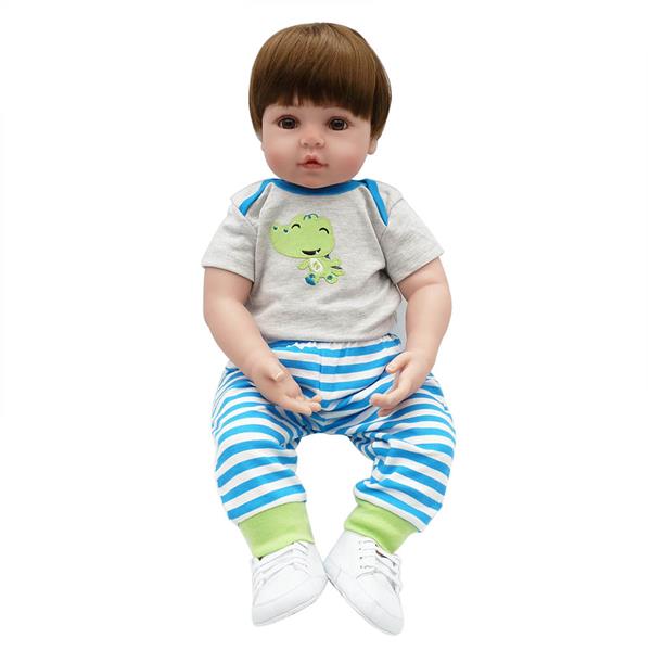 【KRT】布身仿真娃娃：24英寸 青蛙服装-4
