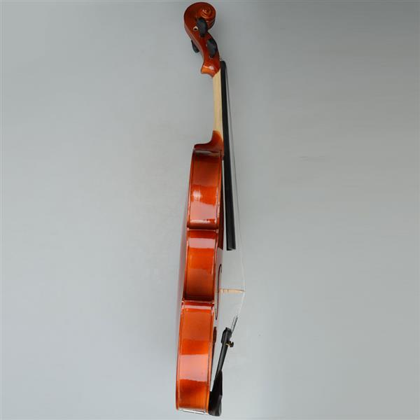 16英寸 自然色中提琴+盒+琴弓+松香-3