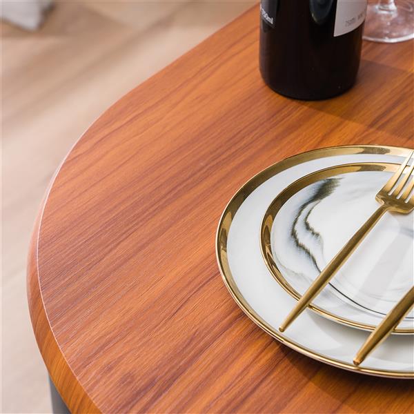 【旧编码：13371252】棕色木纹PVC早餐桌 （一桌两椅）【80x53x76cm】-32