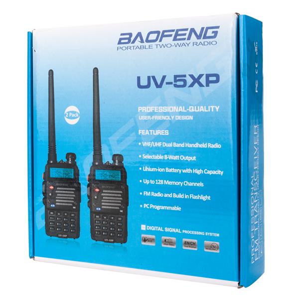 【美规】一对  UV-5XP/7.4v/加厚电池2000mAh/8W 双频段对讲机+耳机（此款在亚马逊平台存在侵权风险）-6