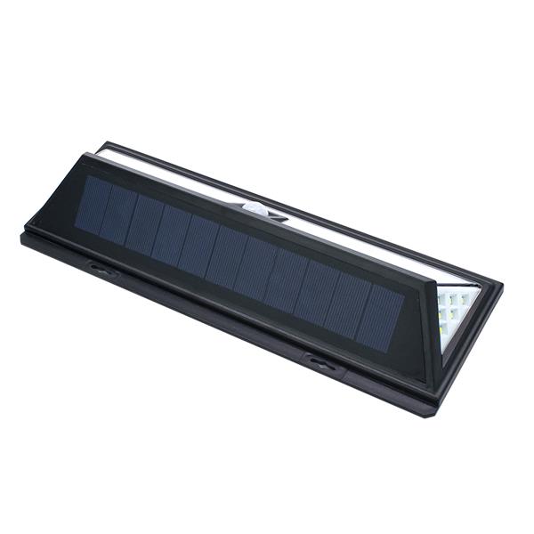 118 LED 太阳能壁灯（人体感应 光控）黑壳 白光 定制款 ZC001283 (最低7W) 流明：750LM 电池：3.7V 3000mah 18650-9