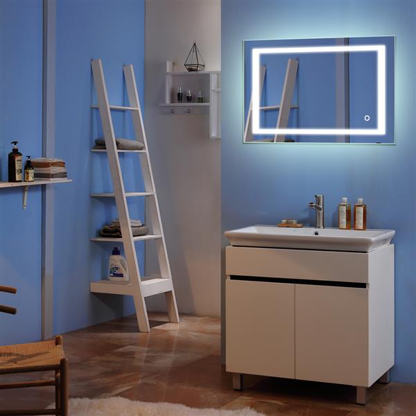 【方形】触摸LED浴室镜-内置灯带-32*32"-4