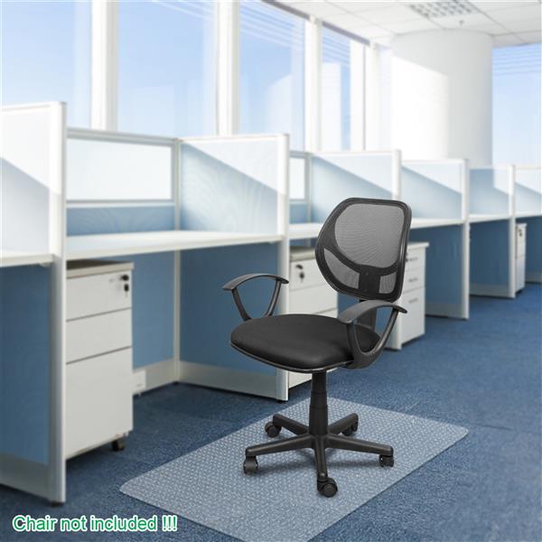 PVC透明地板保护垫椅子垫 带钉 矩形 【90x120x0.2cm】-16
