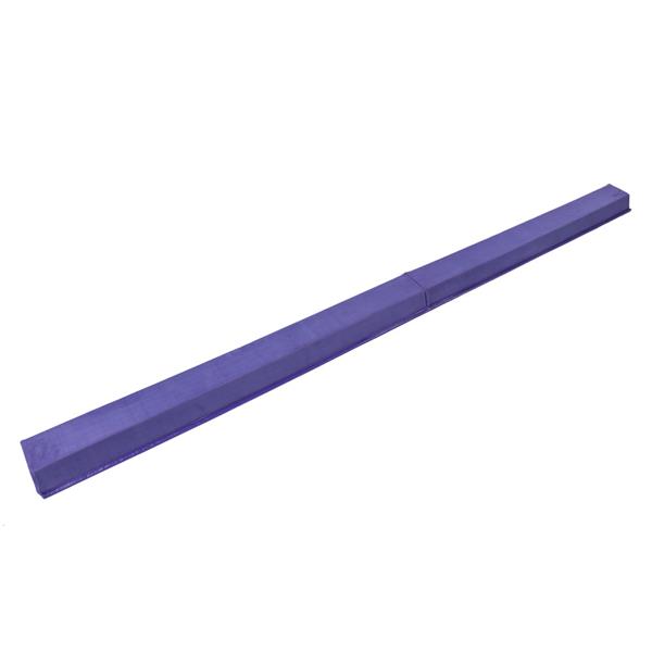 【ZH】8英尺青少年体操训练可折叠平衡木 紫色 普通绒布+PVC-1