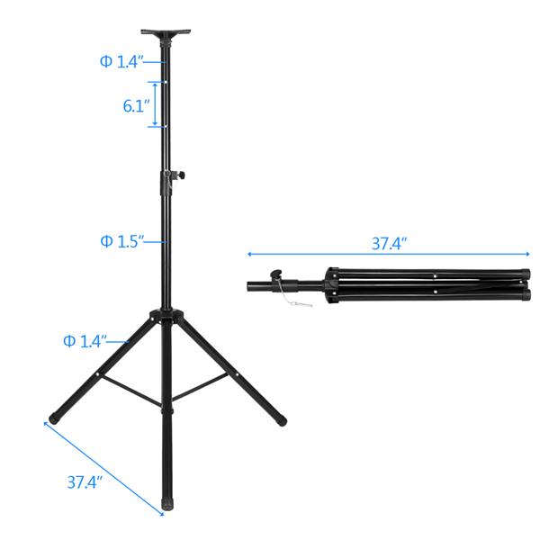 LZ-SP1 单个装承重60kg5孔调节高度360度旋转业音箱支架三脚架-17