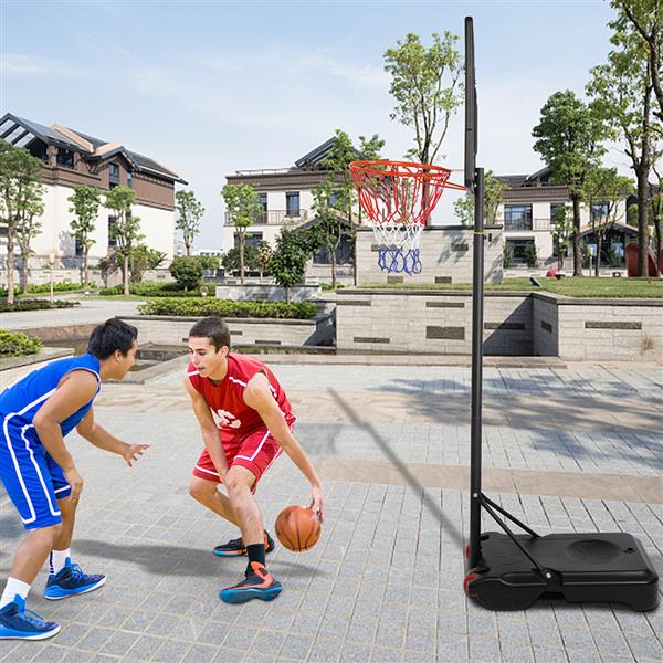 【LX】LX-B03S 便携式可移动青少年PVC透明板 室内外篮球架（篮筐调节高度1.2m-2.1m） 最大适用7#球-24
