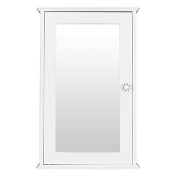 单门浴室镜柜-白色