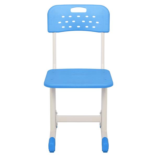 可调升降学生桌椅 套装 蓝色 【60x40x(63-75)cm】-6