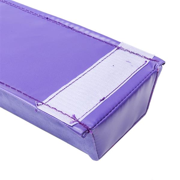 【ZH】8英尺青少年体操训练可折叠平衡木 紫色 普通绒布+PVC-8