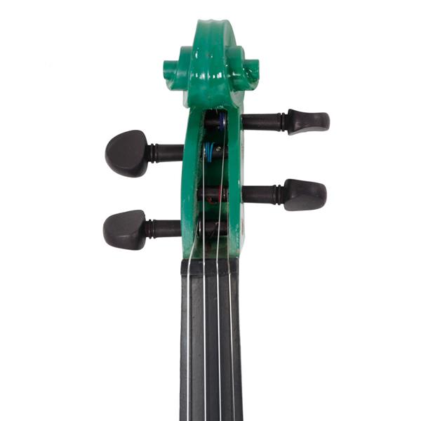 4/4 绿色小提琴 盒 弓子 松香-10