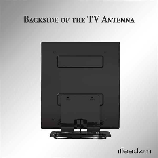 TA-103 高清数字室内电视平板天线带底座 黑色 4米线-4