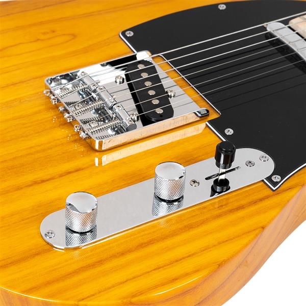 GTL枫木指板电吉他(透明黄)+包+背带+拨片+连接线+扳手工具-8