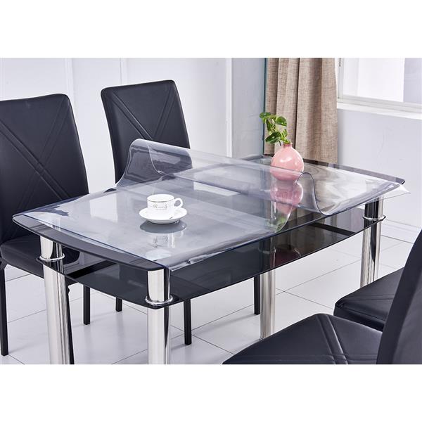 PVC透明餐桌垫 【120x70x0.15CM】-14