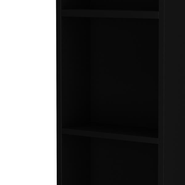 【JL】站立式5格 / 1抽 / 1门 密度板  理发柜  黑色-4