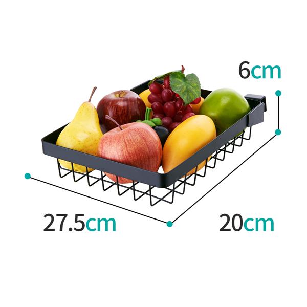 85x32x52 不锈钢双槽沥水架（201 经典黑-XM_4344SS_B）-6