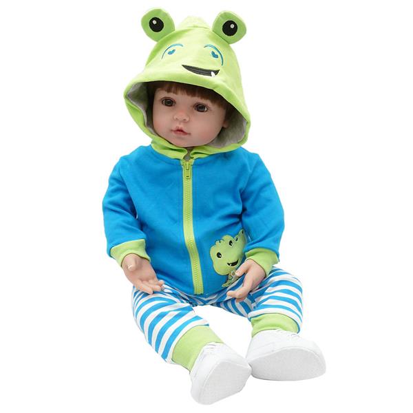 【KRT】布身仿真娃娃：24英寸 青蛙服装-7