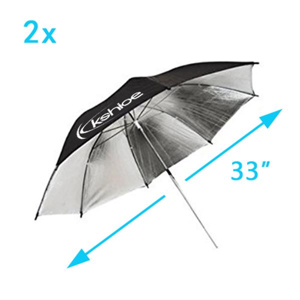 45W 白伞+黑银伞+柔光箱+背景布支架4灯套装 US(该产品在亚马逊平台存在侵权风险）-11