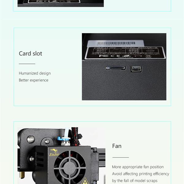 Creality 110V Ender-3Pro 黑色 FDM 3D打印机-21