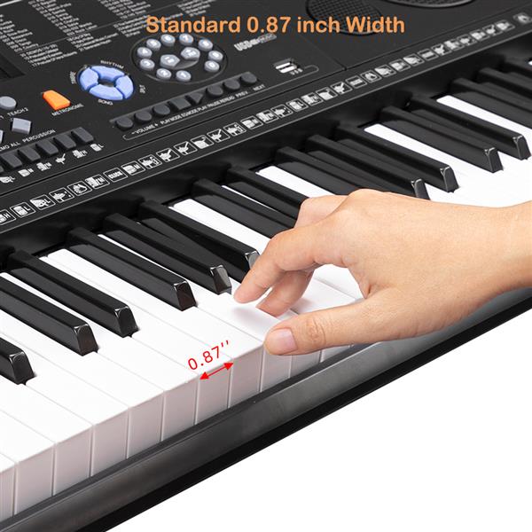 【AM不售卖】GEP-102 61键 黑色 教学多功能 电子琴+支架套装-39