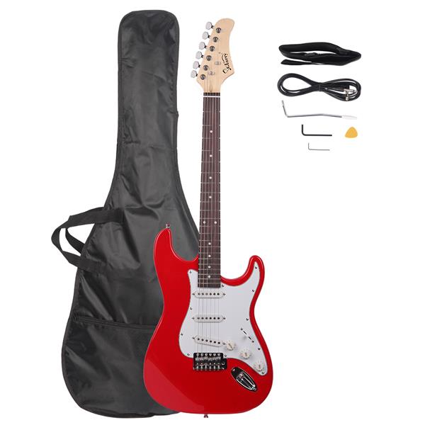 【AM不售卖】GST 单-单-单拾音器 玫瑰木指板 红色-白护板 S101 ST电吉他-2