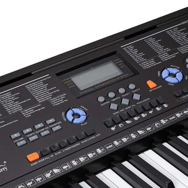 【AM不售卖】GEP-102 61键 黑色 教学多功能 电子琴+支架套装-30