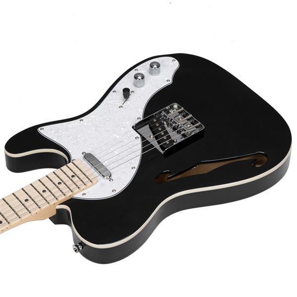 【AM不售卖】GTL 半空心单-单拾音器 玫瑰木指板 黑色-白珍珠护板 S201 TL电吉他-16