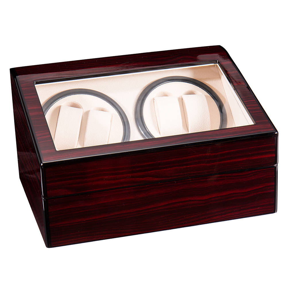 4 6 Watch  Winder Automatic Rotation Wood Display Case Storage Organizer