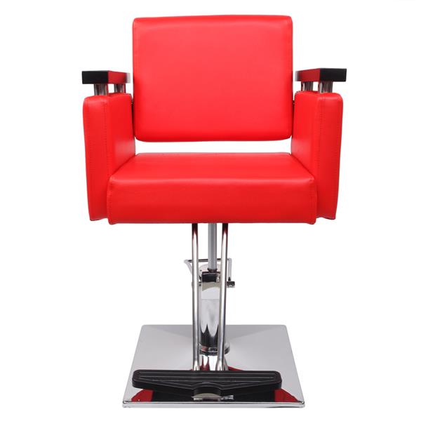 PVC皮革 方盘底座 150kg 红色 HZ8803 可放倒 理发椅-12
