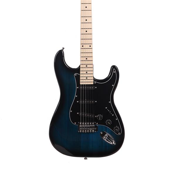 【AM不售卖】GST 单-单-单拾音器 枫木指板 化蓝色-黑护板 S201 ST电吉他+音箱套装-6