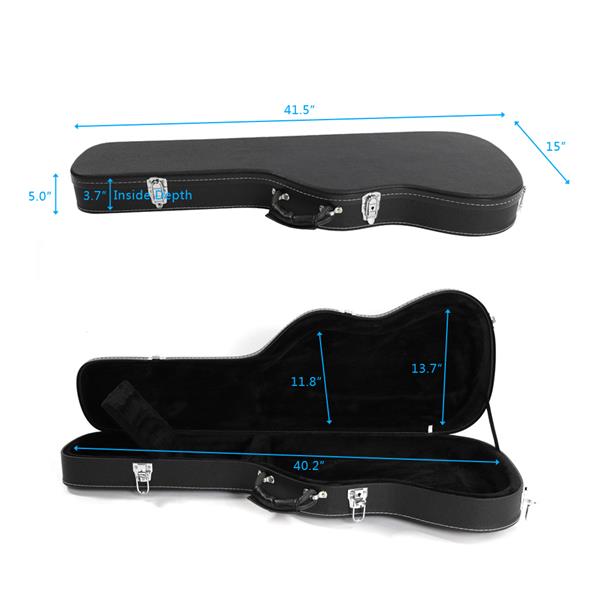 【AM不售卖】PVC 随琴身直边型 黑色细纹 ST/TL ST/TL 电吉他皮盒-15