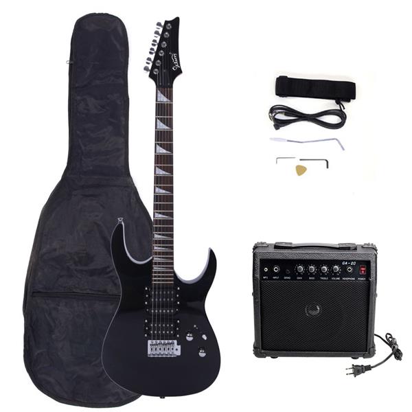 【AM不售卖】双-单-双拾音器 黑色 170型电吉他+音箱套装-2