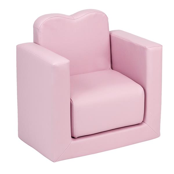 N101 1set 单人二合一 美标PU 49*32*39cm 长方形 粉色 现代 一岁以上儿童 儿童沙发-6