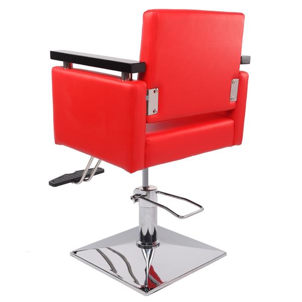 PVC皮革 方盘底座 150kg 红色 HZ8803 可放倒 理发椅-13