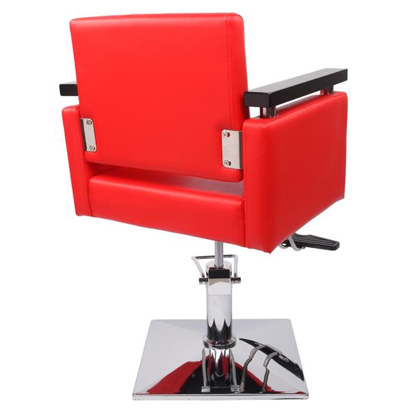 PVC皮革 方盘底座 150kg 红色 HZ8803 可放倒 理发椅-21