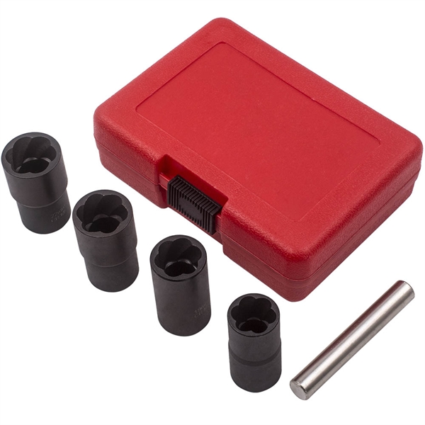 套筒车轮螺母工具Twist Socket Wheel Lock Nut Removal Extractor Tool 1/2” Drive 17 19 21 22mm-1