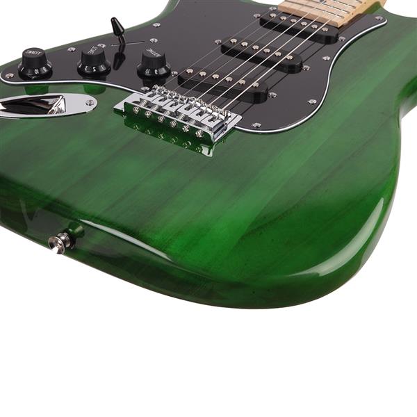 【AM不售卖】ST 左手 单-单-单拾音器 枫木指板 绿色-黑护板 S201 ST电吉他-14