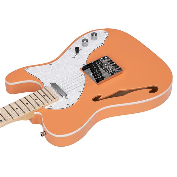 【AM不售卖】GTL 半空心单-单拾音器 玫瑰木指板 橘红色-白珍珠护板 S201 TL电吉他-13