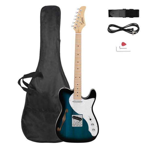 【AM不售卖】GTL 半空心单-单拾音器 玫瑰木指板 化蓝色-白珍珠护板 S201 TL电吉他-1