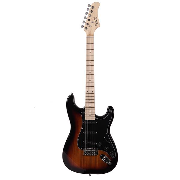 【AM不售卖】GST 单-单-单拾音器 枫木指板 日落色-黑护板 S102 ST电吉他-1