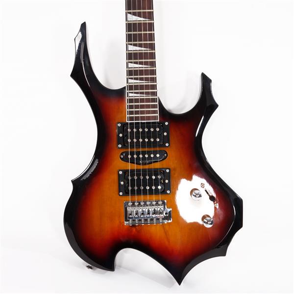 【AM不售卖】单摇双-单-双拾音器 日落色 S101 火焰电吉他-2