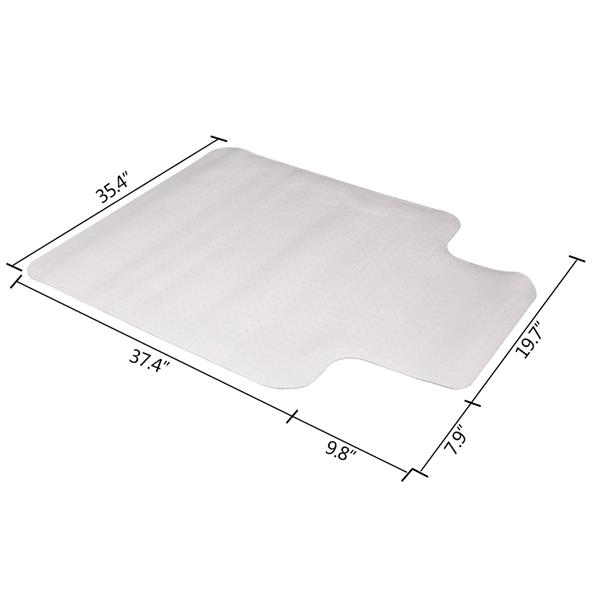 超优惠套装 两块PVC透明地板保护垫 椅子垫 带钉 凸形 【90x120x0.2cm】-16