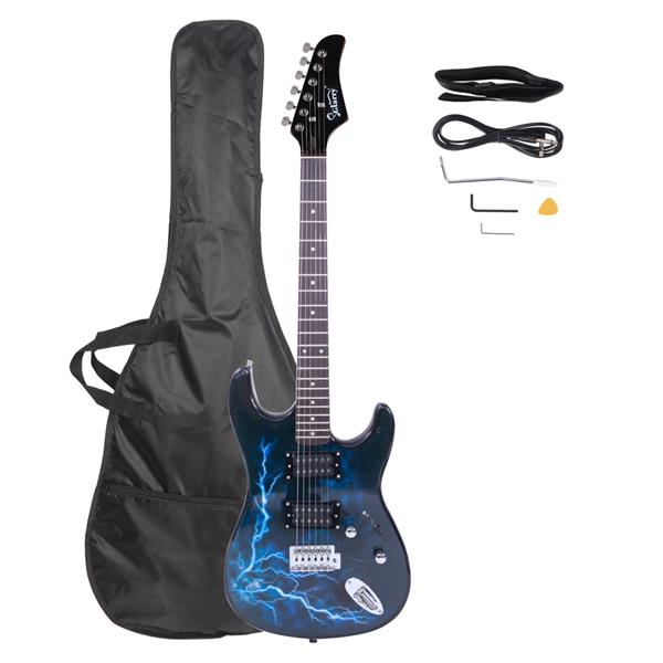 【AM不售卖】GST-E 单-单-单拾音器 玫瑰木指板 闪电贴花-黑背 S101 ST电吉他-2