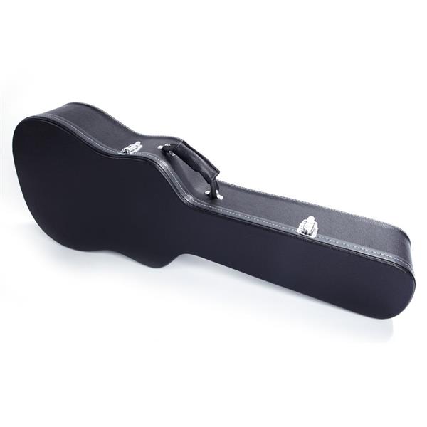 【AM不售卖】PVC 随琴身型 黑色细纹 41in民谣 吉他皮盒-2