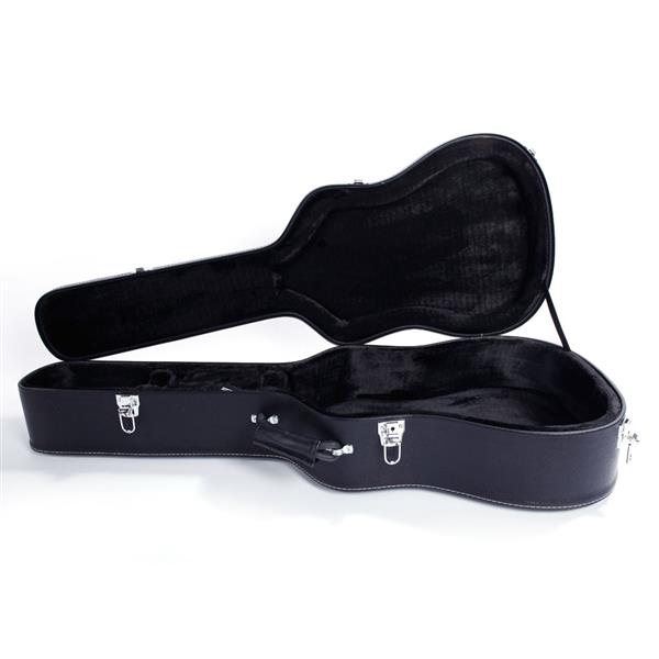 【AM不售卖】PVC 随琴身型 黑色细纹 41in民谣 吉他皮盒-9