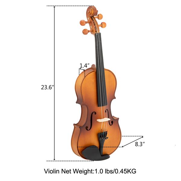 【AM不售卖】GV301 4/4 实木枣木配件 哑光 小提琴-9