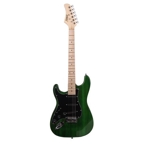 【AM不售卖】ST 左手 单-单-单拾音器 枫木指板 绿色-黑护板 S201 ST电吉他-1