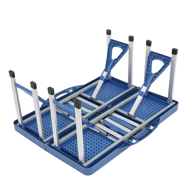 135.5*83*65.5cm 塑料 桌椅连体 50kg 蓝色 野营连体桌椅-14