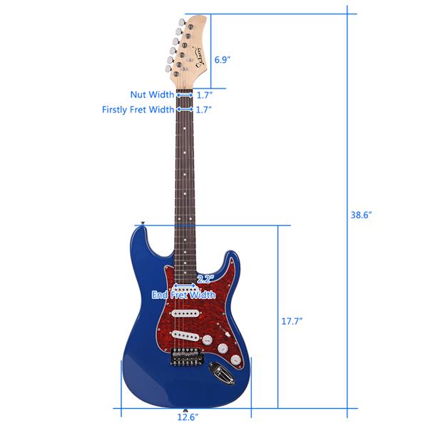 【AM不售卖】GST3 单-单-单拾音器 玫瑰木指板 蓝色-红珍珠护板 S101 ST电吉他-15